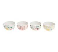 Coffret de 4 mini bols Fruty - Amadeus - Blanc - Porcelaine Multicolore G