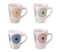 Coffret de 4 mugs 28 cl Rio - Table Passion - Multicolore - Porcelaine Multicolore G