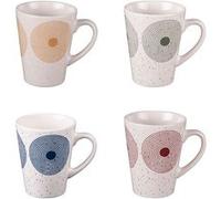 Coffret de 4 mugs 28 cl Rio - - Multicolore - Porcelaine
