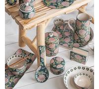 COTTAGE Coffret Mugs Grès Vert TABLE PASSION 30cl - Les 4