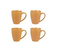 Coffret de 4 mugs 35 cl Snow safran Table passion
