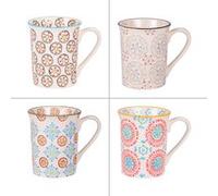 Coffret de 4 mugs Bohème 30 cl Table passion