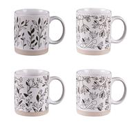 Table Passion - Coffret de 4 mugs Bucolique 35 cl porcelaine blanche