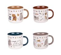Coffret de 4 mugs Chat 35 cl Table passion