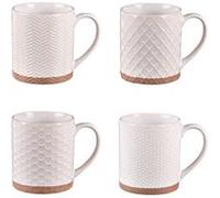 Coffret de 4 mugs Jaspe 35 cl beige Table passion
