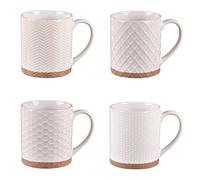 Table Passion Coffret mugs JASPE Porcelaine beige 30 cl - Les 4