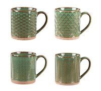 Table Passion – Coffret de 4 mugs Jaspe 35 cl – Vert
