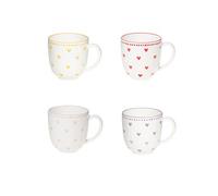 Coffret de 4 mugs Love 9,6 cm Table passion
