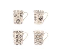 NELSON Coffret Mugs Grès TABLE PASSION 30cl - Les 4