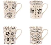 NELSON Coffret Mugs Grès TABLE PASSION 30cl - Les 4