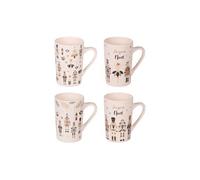 Coffret de 4 mugs Nutcracker 38 cl - Table Passion - Décoré - Porcelaine G