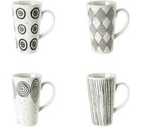 Coffret de 4 mugs Palawan 29 cl porcelaine 8.5 cm table passion