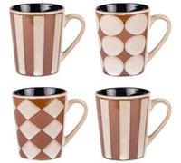 Coffret de 4 mugs Shelby 40 cl - Table Passion - Décoré - Grès G