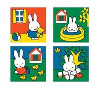 Coffret de 4 Puzzles Enfant Lapin 6-9 - 12-16 Pieces - Set Puzzle + Carte Animal - nouveauté