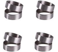 Coffret de 4 ronds de serviette Batys - - Argent - Métal