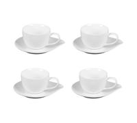 Coffret de 4 tasses à thé avec sous tasses 20 cl Pétale - Table Passion
