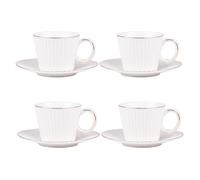 Coffret de 4 tasses à thé avec sous tasses Pure 22 cl - Table Passion