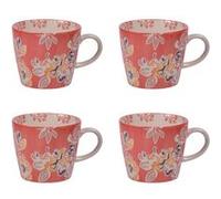 Coffret de 4 tasses Ava 36 cl - Table Passion - Rouge - Grès Rouge G