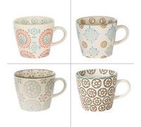 Coffret de 4 tasses Bohème 30 cl Table passion
