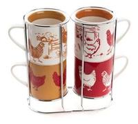 Coffret de 4 tasses déjeuner Maggie Amadeus