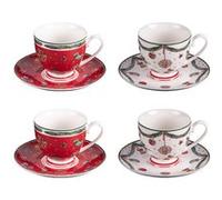 Table Passion – Tasses et sous-tasses à thé Bel – Lot de 4