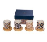 Coffret de 4 tasses expresso Laure - Amadeus - Décoré - Porcelaine G