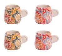 Coffret de 4 tasses Zphyr 10 cl - - Multicolore - Grès