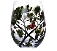 Coffret De 4 Verres à Vin, Verres à Vin Blanc Et Rouge SouffléS à La Main, Cadeaux De NoëL, Verres à Vin Rouge(Summer B)