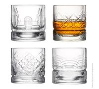 Coffret de 4 verres à whisky assortis La Rochère