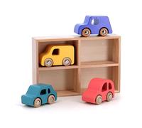 Coffret de 4 voitures en bois City