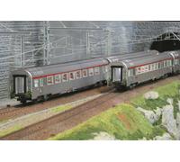 Jouef HJ4205 SNCF, Coffret de 4 unités Tee Jules Verne, ép, Matériel Roulant IV - Autocars