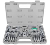 Coffret de 40 Pcs Tarauds et Matrices M3-M12 Ensemble de Filières en Acier avec 17 x Robinets 17 x Matrices