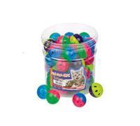 Coffret de 42 balles pour chat en plastique Nobby Pet Multicolore 4 cm