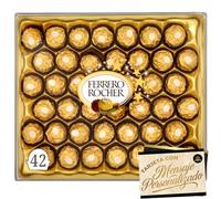 Coffret de 42 Chocolats Ferrero Rocher 525 g · Édition Spéciale Cía&Co avec Carte Personnalisable · Cadeau Gourmet Premium pour Entreprise, Couple ou Famille · Prêt à Offrir pour Noël 2025
