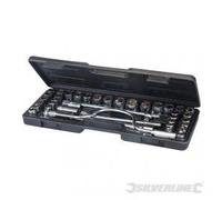 Coffret de 42 clés/douilles 1/2 pouce métriques et AF - 42 pcs