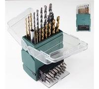 FISHTEC - Coffret de 43 pièces embouts et forets - Embouts CR-V 25 mm, Forets métal, bois et béton, Adaptateur 60 mm, Coffret ABS robuste - Perçage et vissage polyvalent