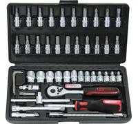 Coffret de 46 douilles F6, de 4 à 14 mm - KS TOOLS 911.0646