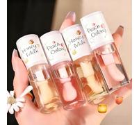 Coffret de 4Pcs Hydratant Gloss Huile à Lèvres,Repulpant Levres Transparent Végétalien,Gloss Nourrissant Lang Lasting Pour les Femmes