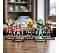 Coffret de 5 figurines en vinyle Saint Seiya à collectionner - Idées cadeaux - Jouets pour enfants et adultes - Fans d'anime