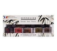 Coffret de 5 flacons encre Sennelier 30ml couleurs terracotta Multicolore G