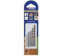 Tivoly Lot de forets bois Technic gradués gris et bronze - 5 pièces