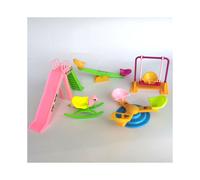 Coffret de 5 jouets Peppa Pig pour enfants : poupées Peppa Pig, voitures, maisons, aire de jeux pour poupées, etc. (sac inclus).