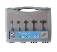 Coffret 5 mèches à façonner LEMAN 100.700.05 - Fond plat - Carbure HM
