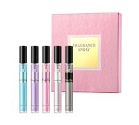 Coffret De 5 Miniatures De Parfum Pour Femme Notes Florales Parfum Frais Et Raffiné Idéal Pour Le Quotidien Les Rendez-Vous Le Bureau Et Les Soirées 10ml × 5