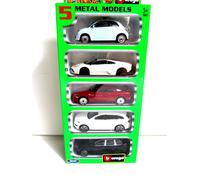 BURAGO Coffret 5 petites Voitures Métal 1/43