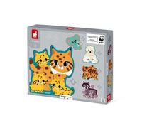 Coffret De 5 Puzzles Évolutifs Animaux 2-3-4-5-6 Pièces - Janod
