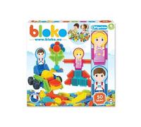 Jeu d'assemblage - BLOKO - Coffret de 50 BLOKO et 2 figurines Family - Dès 12 mois - Fabriqué en Europe