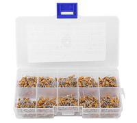 Coffret de 500pcs 2-pin 10 Valeurs Condensateurs Céramiques Multicouches 1NF-68NF Faible Puissance Basse Fréquence Assortiment Contrôle Courant pour DIY Electronique