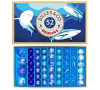 Coffret de 52 billes Requins Billes & Co