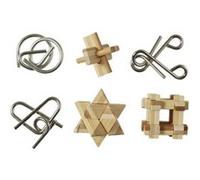 Coffret de 6 Casse-Têtes "Mini" 5cm Naturel & Gris G